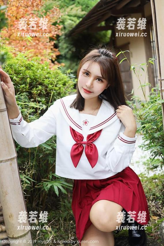 MyGirl美媛馆 - Carina梦绮的高清双马尾套图，真不敢相信有什么比这更可爱！但是站在这里真的会让我有点害羞。